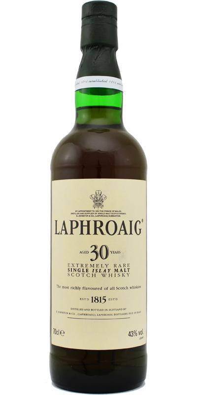 Laphroaig 30 Year Old 1975 Single Malt Scotch Whisky 700mL