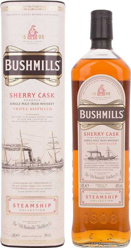 Bushmills Steamship Collection Sherry Cask  Single Malt Irish Whiskey (1000mL)