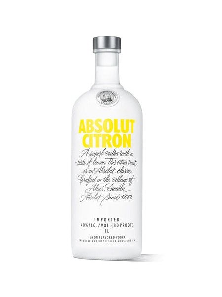 Absolut Citron  Flavoured Vodka (1000ml)