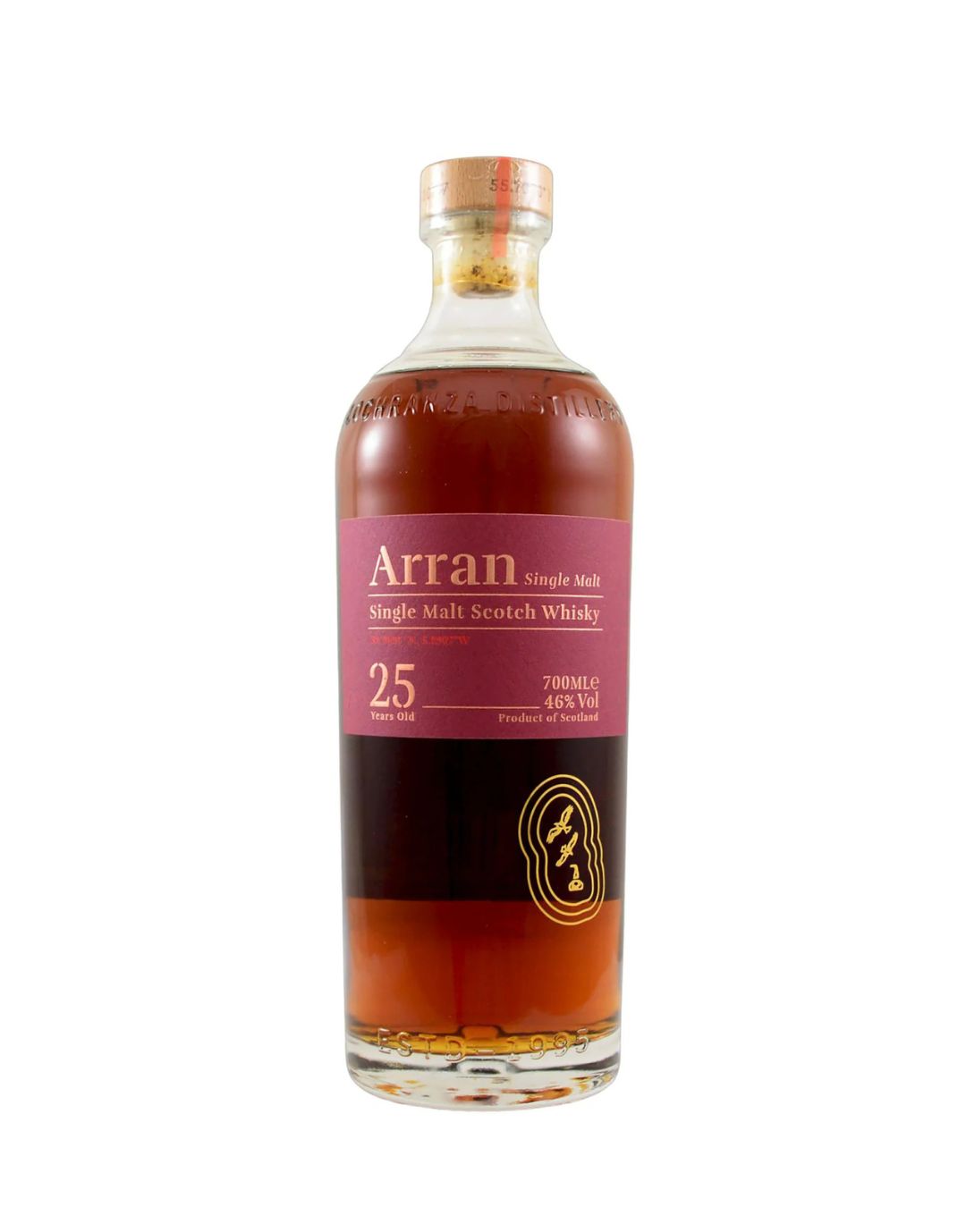 Arran 25 Years Old Single Malt Scotch Whisky 700mL
