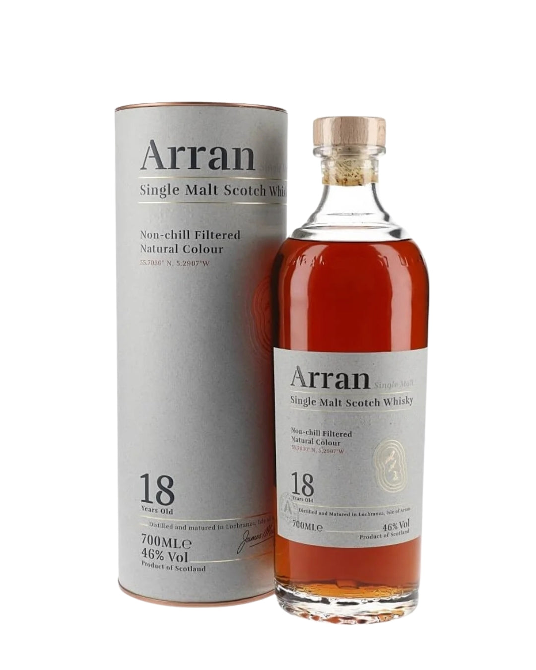 Arran 18 Year Old Single Malt Scotch Whisky 700mL