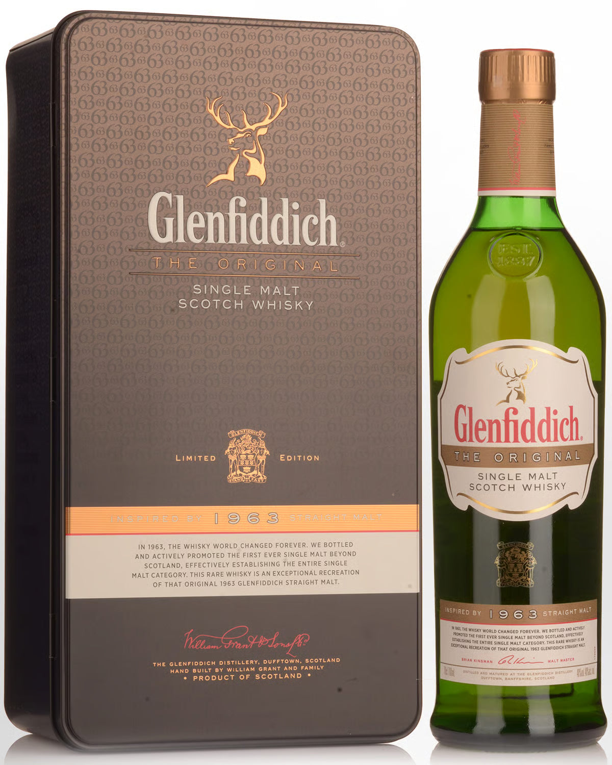 Glenfiddich The Original 1963 Single Malt Scotch Whisky 700mL