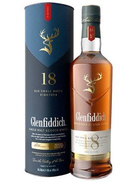 Glenfiddich 18 Year Old Single Malt Scotch Whisky (700ml)