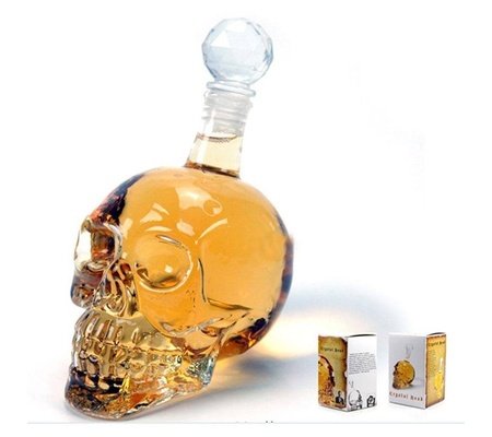 Crystal Skull Head Decanter Vodka 1 L