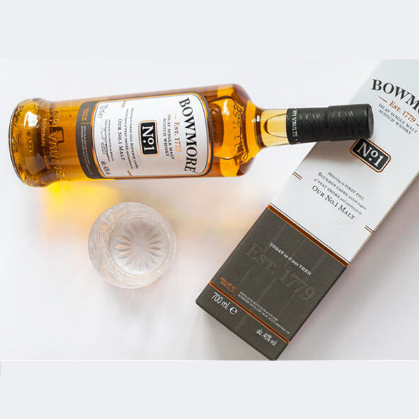 Bowmore No.1 Islay Single Malt Scotch Whisky with 2 x Glasses(700ml)