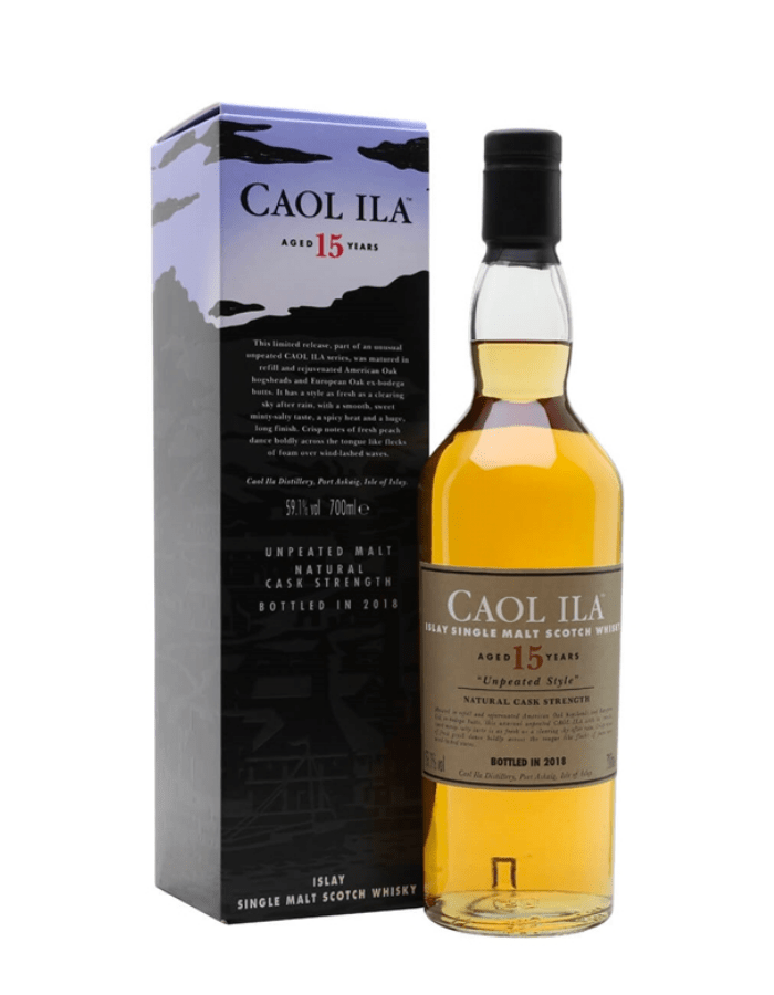Caol Ila 15 Year Old Unpeated 2015 Cask Strength Single Malt Scotch Whisky 700mL