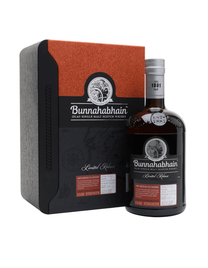 Bunnahabhain 22 Year Old 1997 Moine PX Finish Single Malt Scotch Whisky 700mL