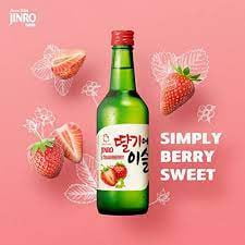 Jinro Strawberry Soju 360mL