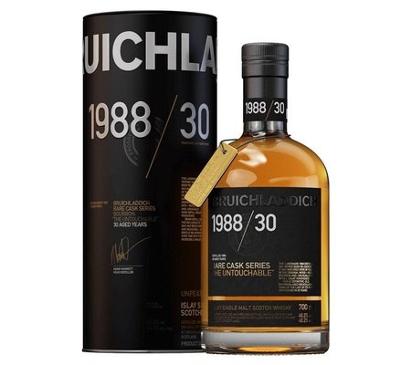 Bruichladdich 1988 The Untouchable 30 Year Old Islay Single Malt Scotch Whisky 700mL